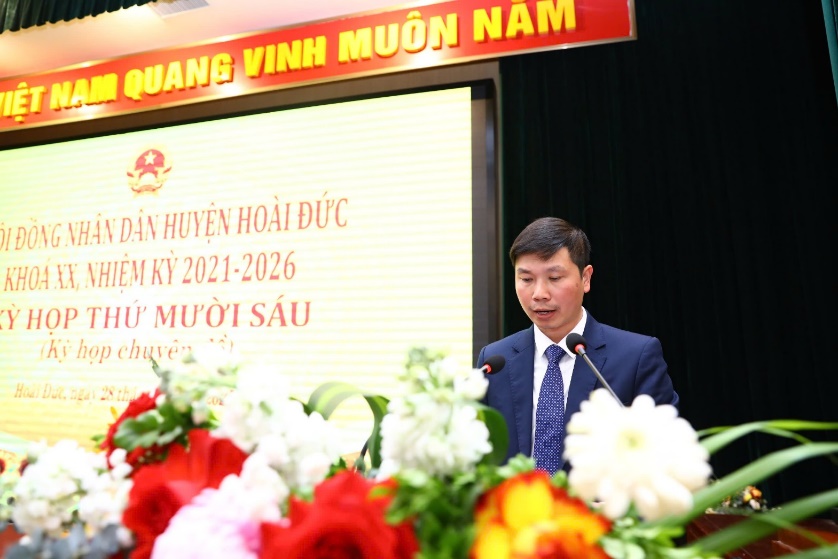 HĐND huyện thông qua Đề án sắp xếp bộ máy hành chính các cơ quan chức năng thuộc UBND huyện- Ảnh 6.