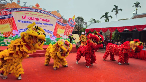 Đồng chí Nguyễn Trung Thuận – UV BTV Huyện uỷ, Phó Chủ tịch UBND huyện dự Lễ Khánh thành công trình tu bổ, tôn tạo di tích lịch sử - văn hoá quốc gia đình, quán Phương Bảng- Ảnh 2.