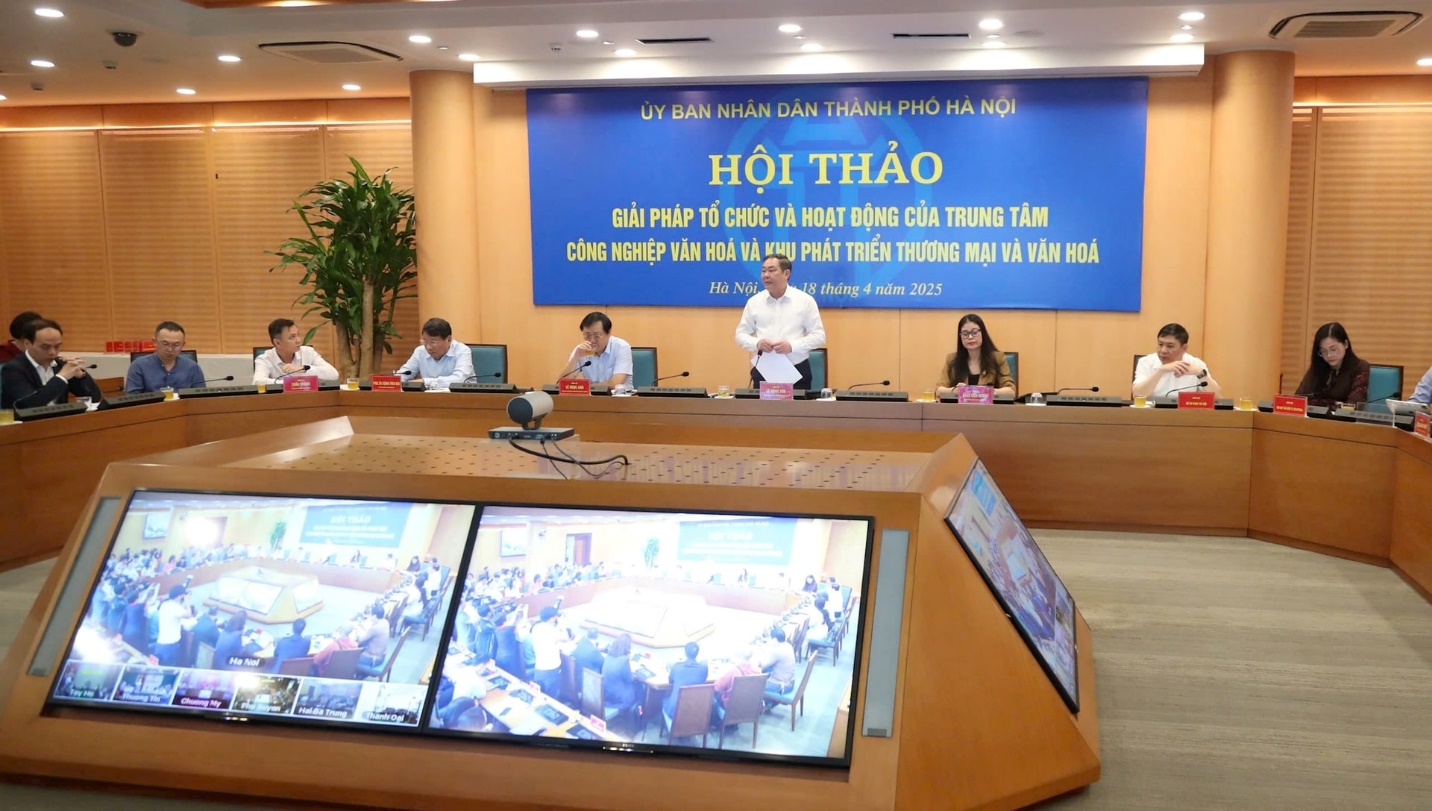 Hội thảo về “Giải pháp tổ chức và hoạt động của trung tâm công nghiệp văn hoá, khu phát triển thương mại và văn hoá”- Ảnh 3.