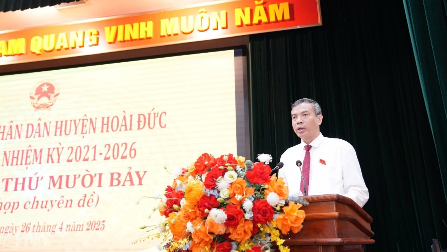 Hoài Đức: 95,65% số cử tri đại diện hộ gia đình đồng ý với phương án sắp xếp đơn vị hành chính cấp xã thuộc huyện- Ảnh 2.
