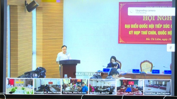 Đại biểu Quốc hội Thành phố Hà Nội tiếp xúc cử tri huyện Hoài Đức, quận Bắc Từ Liêm, Tây Hồ trước kỳ họp thứ Chín Quốc hội khoá XV- Ảnh 4.