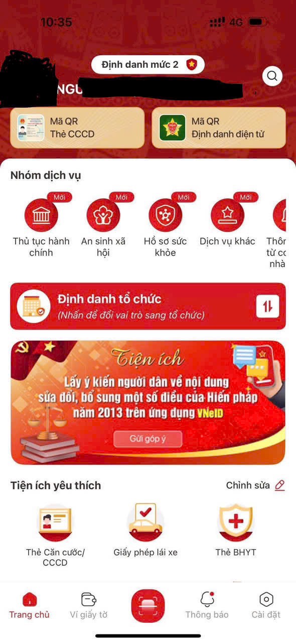 Hướng dẫn lấy ý kiến người dân về nội dung sửa đổi, bổ sung một số điều của Hiến pháp năm 2013 trên ứng dụng VNeID- Ảnh 2.