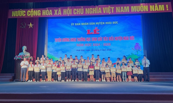 Hoài Đức tuyên dương, khen thưởng 489 học sinh giỏi tiêu biểu năm học 2024-2025- Ảnh 8.