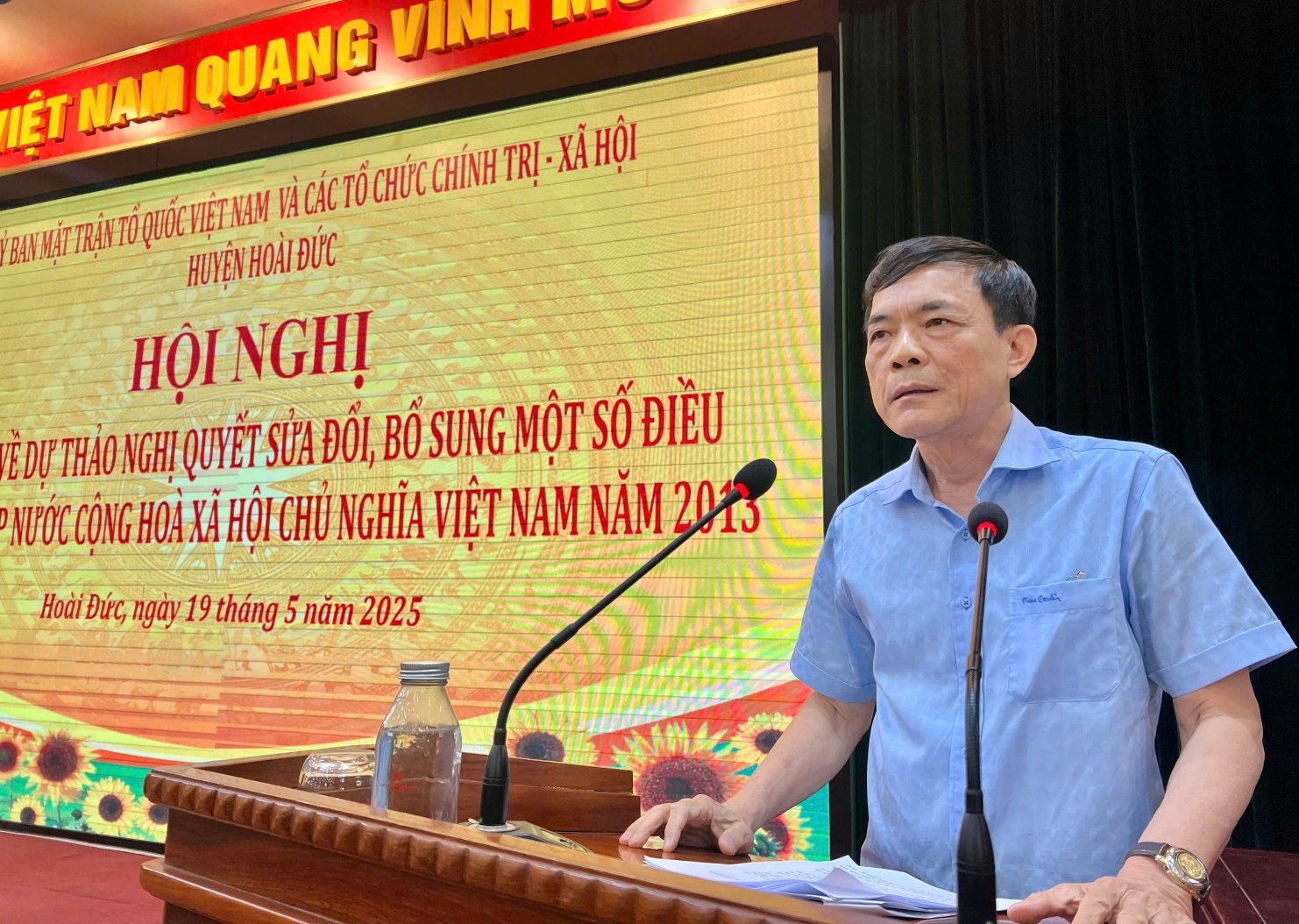 Ủy ban MTTQ Việt Nam huyện lấy ý kiến góp ý dự thảo sửa đổi, bổ sung Hiến pháp năm 2013- Ảnh 4.