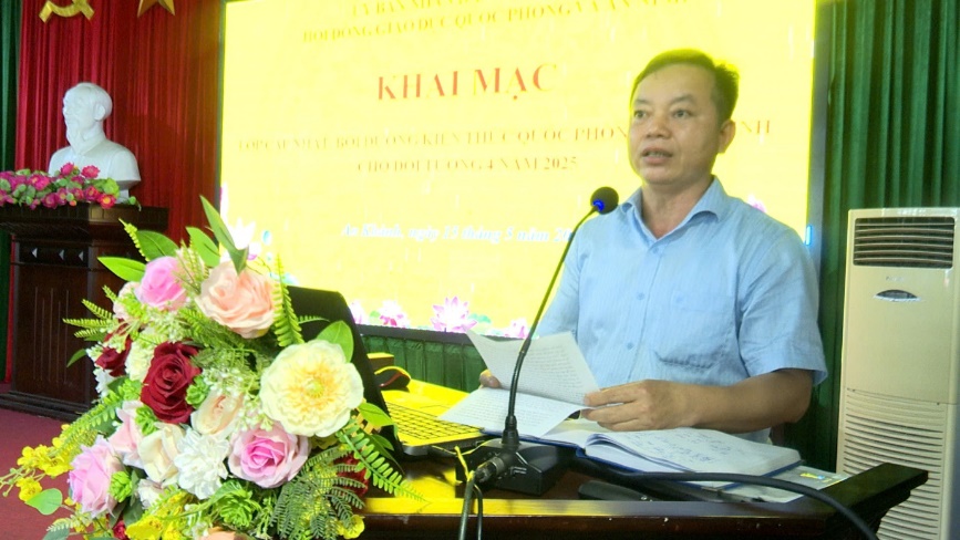 An Khánh bồi dưỡng, cập nhật kiến thức quốc phòng và an ninh cho đối tượng 4 năm 2025- Ảnh 1.