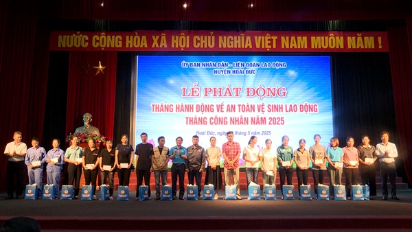 Hoài Đức phát động Tháng hành động về An toàn, vệ sinh lao động và Tháng Công nhân năm 2025- Ảnh 10.