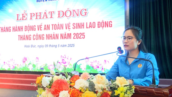 Hoài Đức phát động Tháng hành động về An toàn, vệ sinh lao động và Tháng Công nhân năm 2025- Ảnh 5.