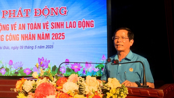 Hoài Đức phát động Tháng hành động về An toàn, vệ sinh lao động và Tháng Công nhân năm 2025- Ảnh 6.