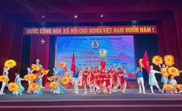 Ngày hội văn hóa - thể thao công nhân viên chức, lao động huyện Hoài Đức năm 2025- Ảnh 4.