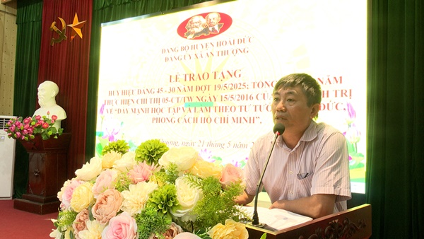 Đảng ủy xã An Thượng tổ chức hội nghị tổng kết 10 năm thực hiện Chỉ thị số 05-CT/TW của Bộ Chính trị về đẩy mạnh học tập và làm theo tư tưởng, đạo đức, phong cách Hồ Chí Minh- Ảnh 5.