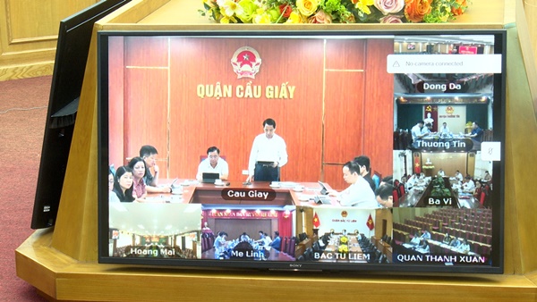 Hội nghị giao ban giữa Thường trực HĐND thành phố với Thường trực HĐND các quận, huyện, thị xã- Ảnh 3.