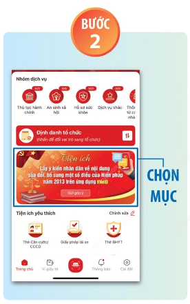 Hướng dẫn 5 bước lấy ý kiến về sửa đổi Hiến pháp năm 2013 trên VneID- Ảnh 2.