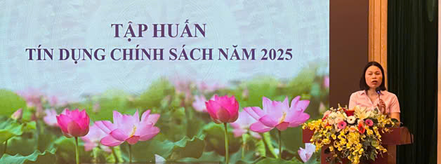 Ngân hàng Chính sách xã hội huyện Hoài Đức tập huấn nghiệp vụ tín dụng chính sách xã hội năm 2025- Ảnh 1.