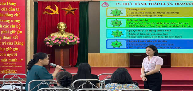 Ngân hàng Chính sách xã hội huyện Hoài Đức tập huấn nghiệp vụ tín dụng chính sách xã hội năm 2025- Ảnh 3.