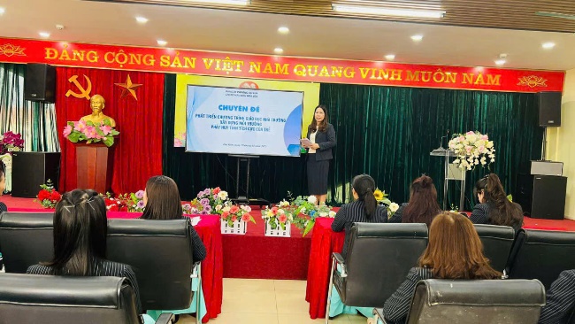 Chân dung người giữ lửa ngôi nhà chung mầm non Hoa Sữa Cô Hiệu trưởng Lương Thị Xuân- Ảnh 1.