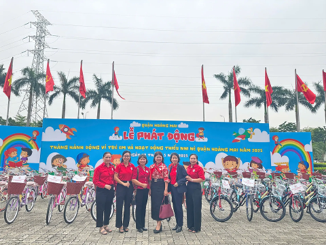 Lễ phát động tháng hành động vì trẻ em và hoạt động thiếu nhi hè quận Hoàng Mai năm 2025- Ảnh 2.
