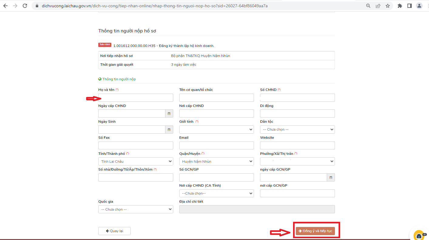 XÃ PHƯỢNG DỰC HƯỚNG DẪN NỘP HỒ SƠ ĐĂNG KÝ HỘ KINH DOANH TRỰC TUYẾN (DVC toàn trình)- Ảnh 7.