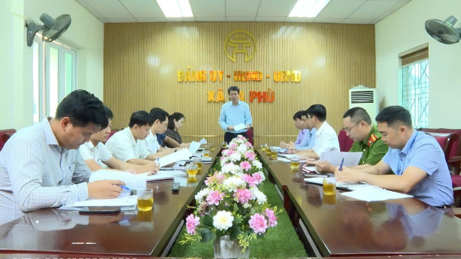 Chủ tịch UBND huyện Hoài Đức Nguyễn Hoàng Trường kiểm tra công tác xử lý vi phạm đất đai trên địa bàn các xã La Phù, An Khánh- Ảnh 1.