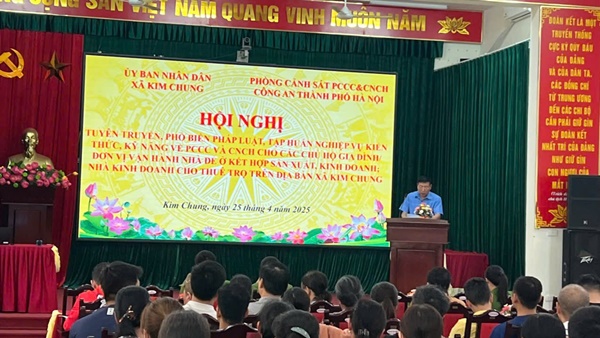 Tuyên truyền, phổ biến kiến thức về phòng cháy chữ cháy và cứu nạn cứu hộ trên địa bàn xã Kim Chung- Ảnh 3.