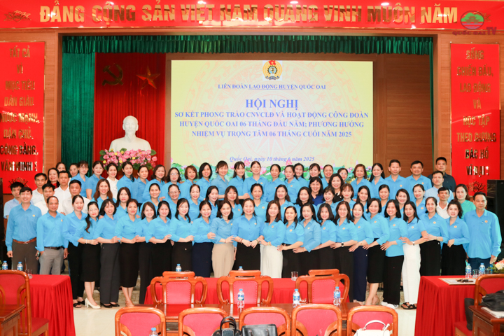 Liên đoàn lao động huyện Quốc Oai sơ kết phong trào CNVCLĐ 6 tháng đầu năm 2025: Nhiều hoạt động thiết thực, lan tỏa sâu rộng- Ảnh 7.