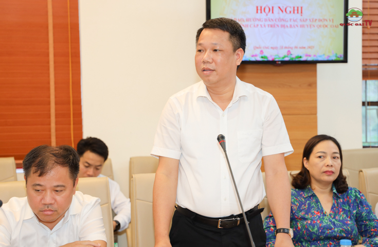 Phó Chủ tịch Thường trực UBND thành phố Hà Nội Lê Hồng Sơn, làm việc với huyện Quốc Oai về sắp xếp đơn vị hành chính cấp xã mới- Ảnh 10.