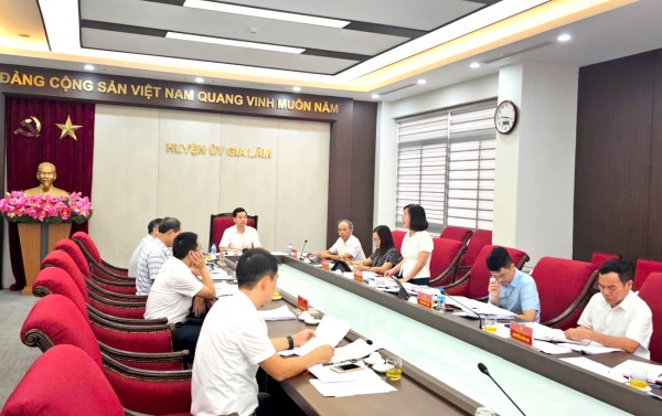 Huyện Gia Lâm vận hành thử nghiệm mô hình chính quyền địa phương hai cấp tại các đơn vị hành chính mới- Ảnh 1.