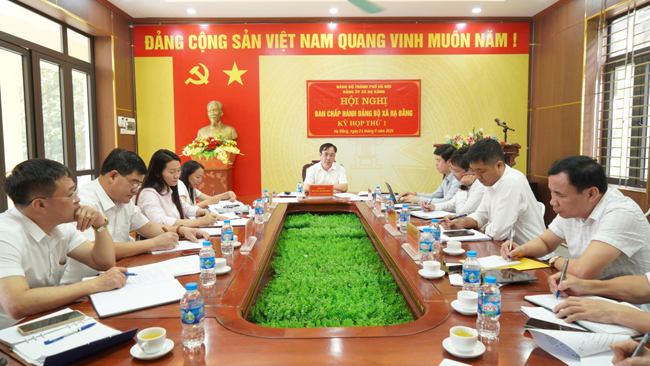 Vận hành thử nghiệm cơ chế họp Ban Chấp hành Đảng bộ xã Hạ Bằng (mới): Bước chuẩn bị cho giai đoạn đổi mới"- Ảnh 1.