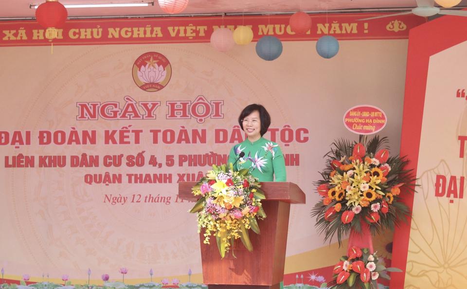 Tưng bừng Ngày hội đại đoàn kết toàn dân tộc tại quận Thanh Xuân- Ảnh 4.