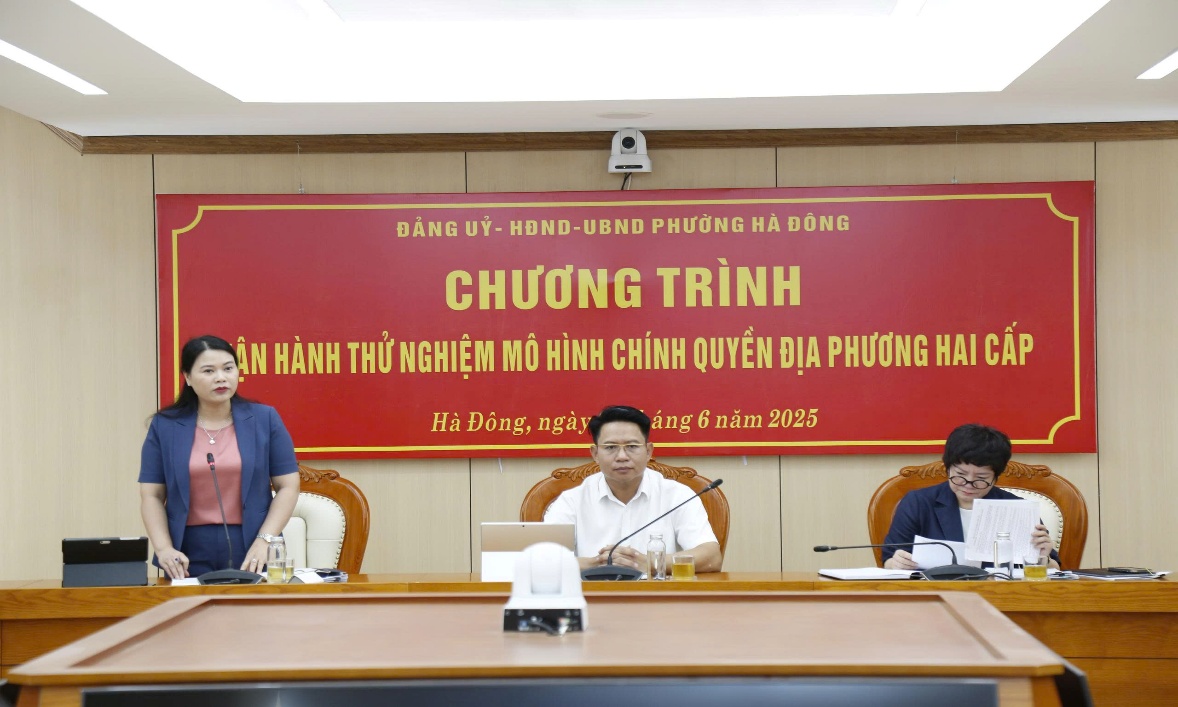 Phường Hà Đông (mới) vận hành thử nghiệm mô hình chính quyền địa phương 2 cấp- Ảnh 2.