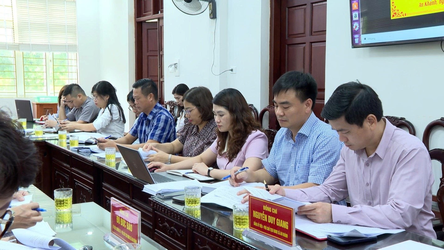 Ủy ban nhân dân xã An Khánh mới vận hành thử nghiệm mô hình chính quyền địa phương hai cấp- Ảnh 4.