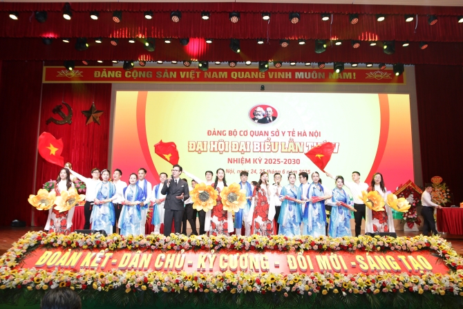 Đại hội đại biểu Đảng bộ cơ quan Sở Y tế Hà Nội lần thứ V, nhiệm kỳ 2025 – 2030- Ảnh 1.