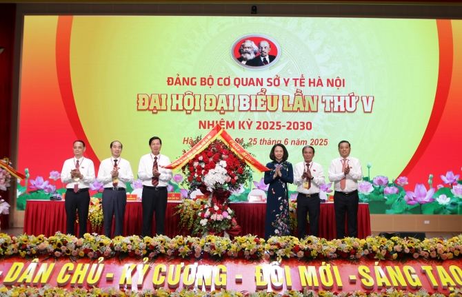 Đại hội đại biểu Đảng bộ cơ quan Sở Y tế Hà Nội lần thứ V, nhiệm kỳ 2025 – 2030- Ảnh 2.