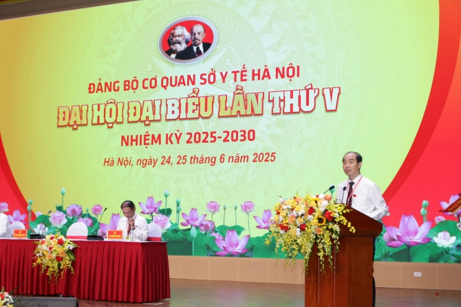 Đại hội đại biểu Đảng bộ cơ quan Sở Y tế Hà Nội lần thứ V, nhiệm kỳ 2025 – 2030- Ảnh 4.