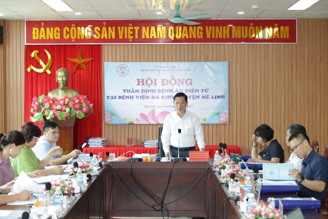 Bệnh viện Đa khoa huyện Mê Linh thẩm định bệnh án điện tử phục vụ khám, chữa bệnh- Ảnh 1.