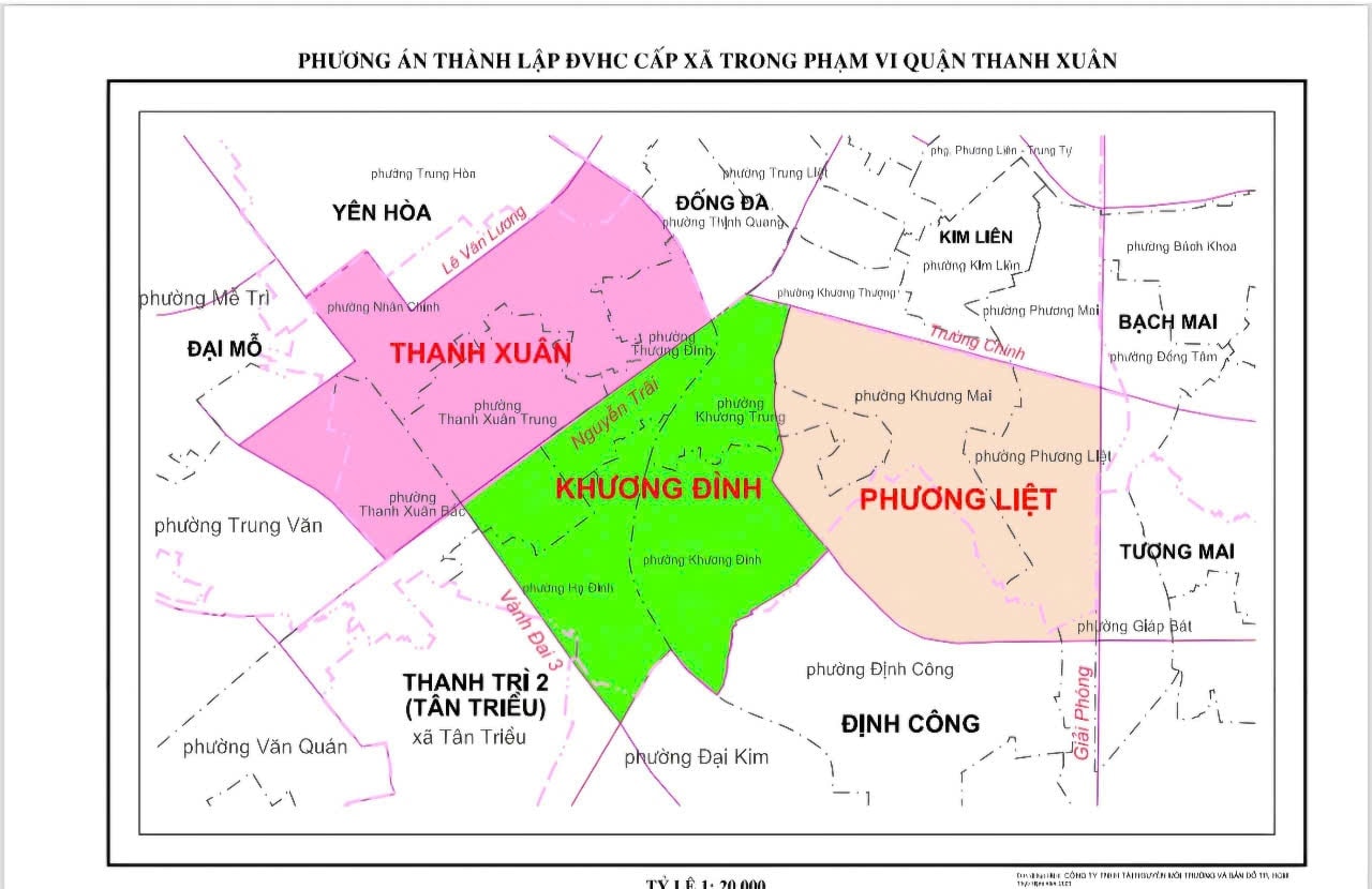 Quận Thanh Xuân dự kiến trụ sở các phường mới sau sắp xếp- Ảnh 1.