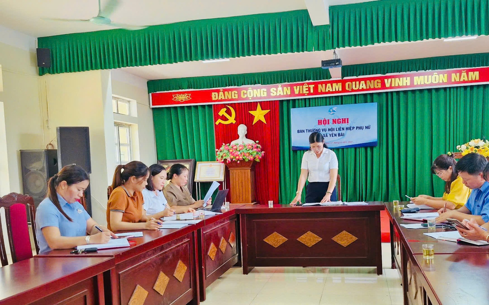 Sáng ngày 27/06/2025 Uỷ ban MTTQ Việt Nam xã Yên Bài vận hành thử nghiệm mô hình chính  02 cấp.
