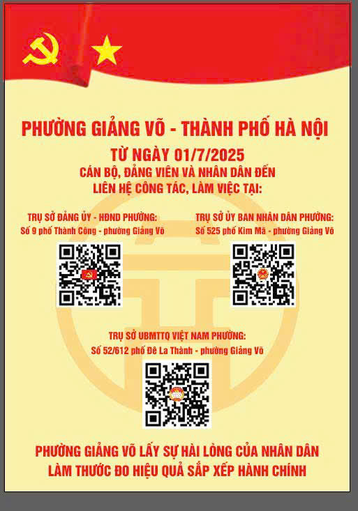 Phường Giảng Võ: Sẵn sàng vận hành phục vụ nhân dân, doanh nghiệp từ 01.7- Ảnh 1.