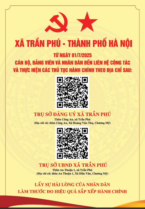 Xã Trần Phú: Cán bộ, đảng viên và nhân dân đến liên hệ công tác và thực hiện thủ tục hành chính tại trụ sở Đảng ủy, UBND xã tại thôn Công An và An Thuận 1- Ảnh 1.