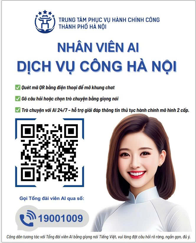 Từ ngày 01/7, Hà Nội ra mắt “nhân viên AI” dịch vụ công và tổng đài AI 19001009: Phục vụ 24/7, thân thiện, hiệu quả đối với chính quyền hai cấp- Ảnh 1.