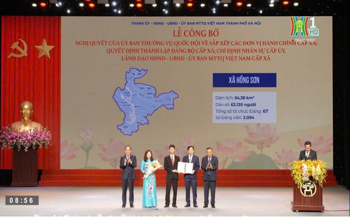 Hà Nội công bố các quyết định về tổ chức đơn vị hành chính và nhân sự chủ chốt 126 xã, phường- Ảnh 5.