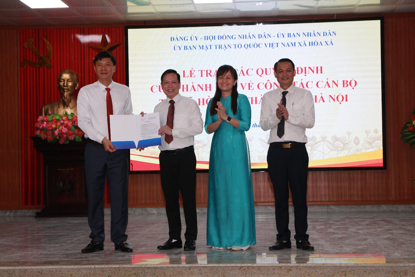 Công bố quyết định thành lập xã Hòa Xá: Tạo nền tảng tổ chức chính quyền vững mạnh từ cơ sở- Ảnh 7.