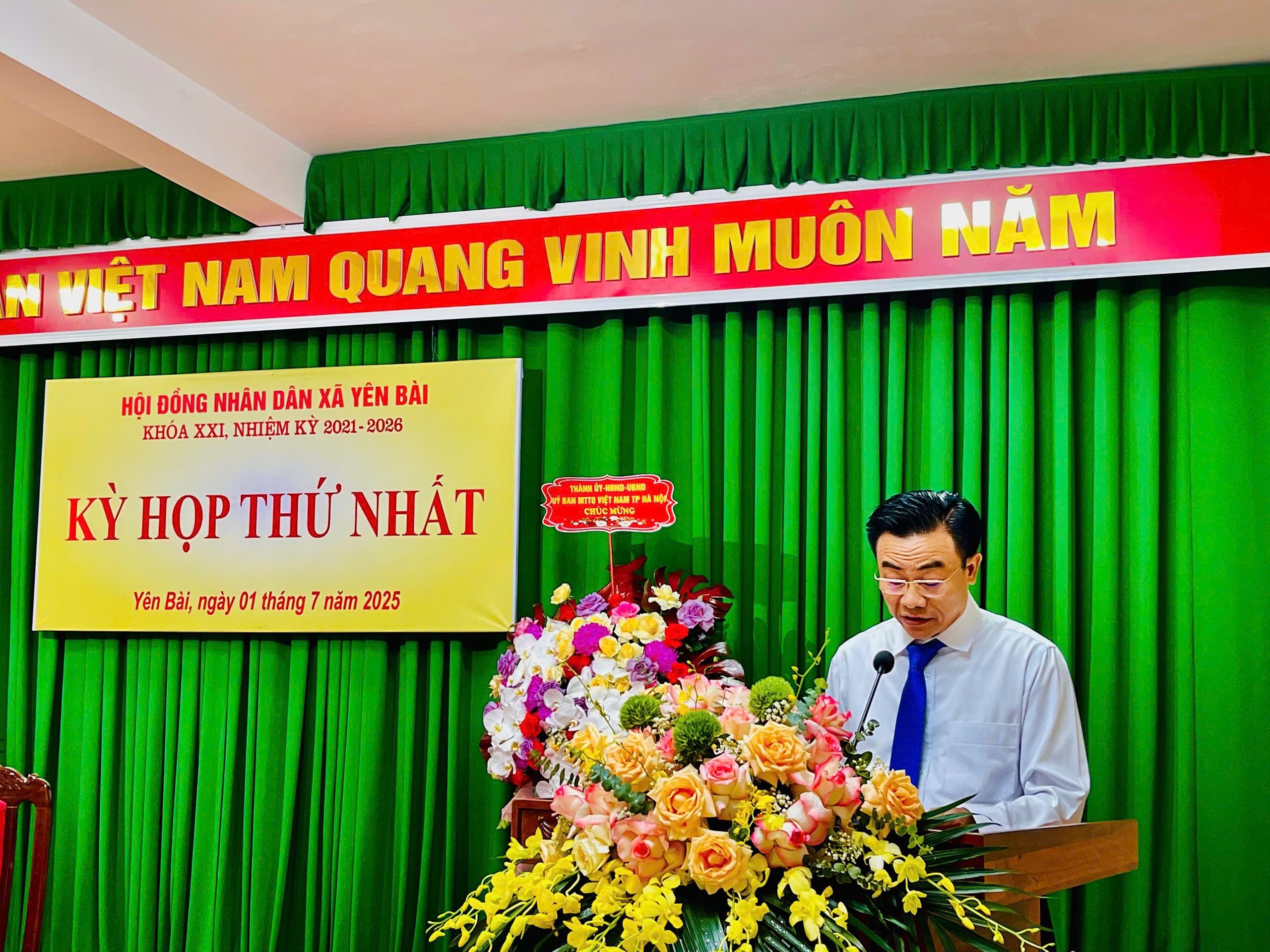 HỘI ĐỒNG NHÂN DÂN XÃ YÊN BÀI KHÓA XXI 
(NHIỆM KỲ 2021–2026) TỔ CHỨC KỲ HỌP THỨ NHẤT- Ảnh 5.