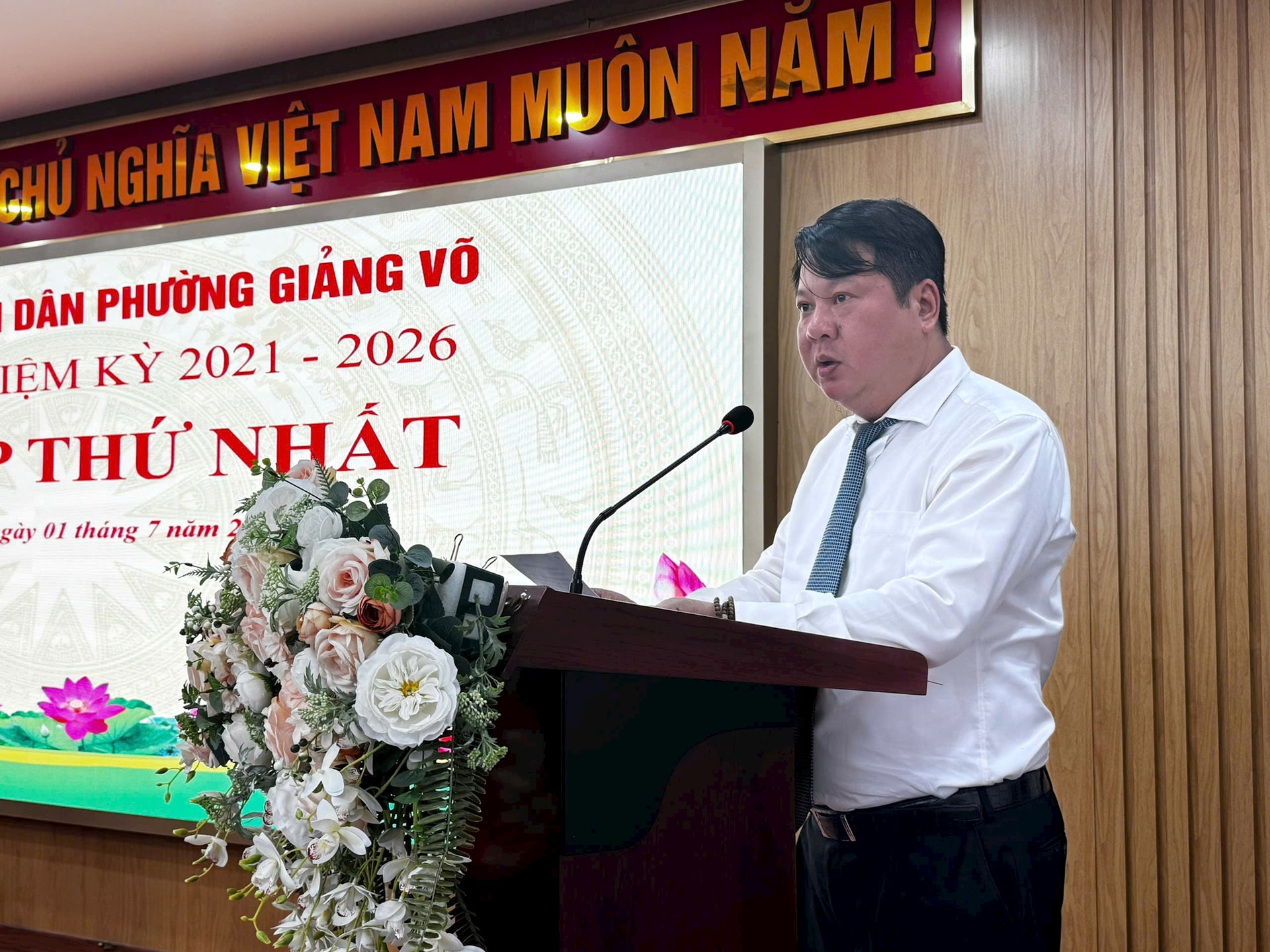 Phường Giảng Võ kiện toàn bộ máy chính quyền- Ảnh 2.