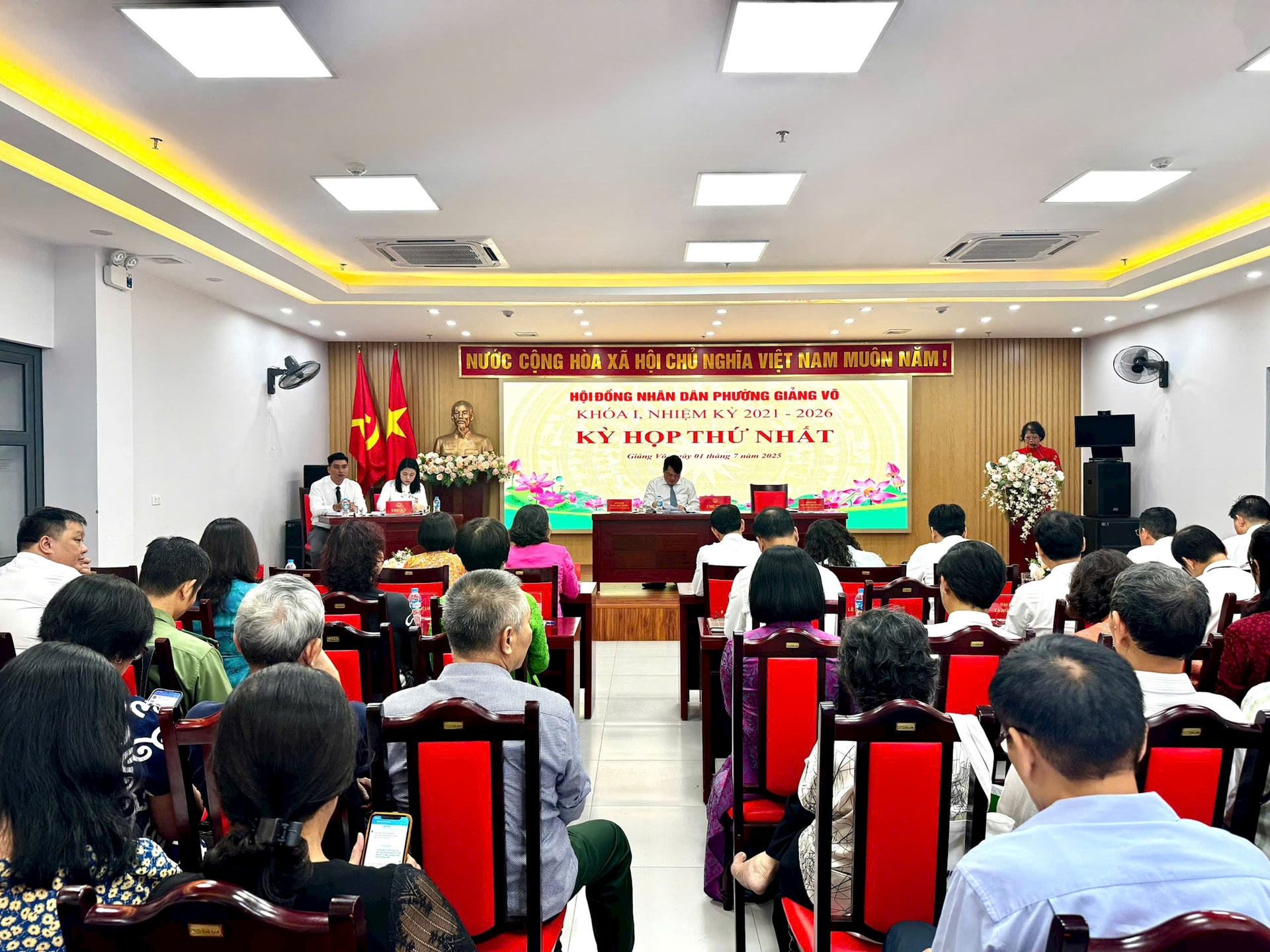 Phường Giảng Võ kiện toàn bộ máy chính quyền- Ảnh 1.