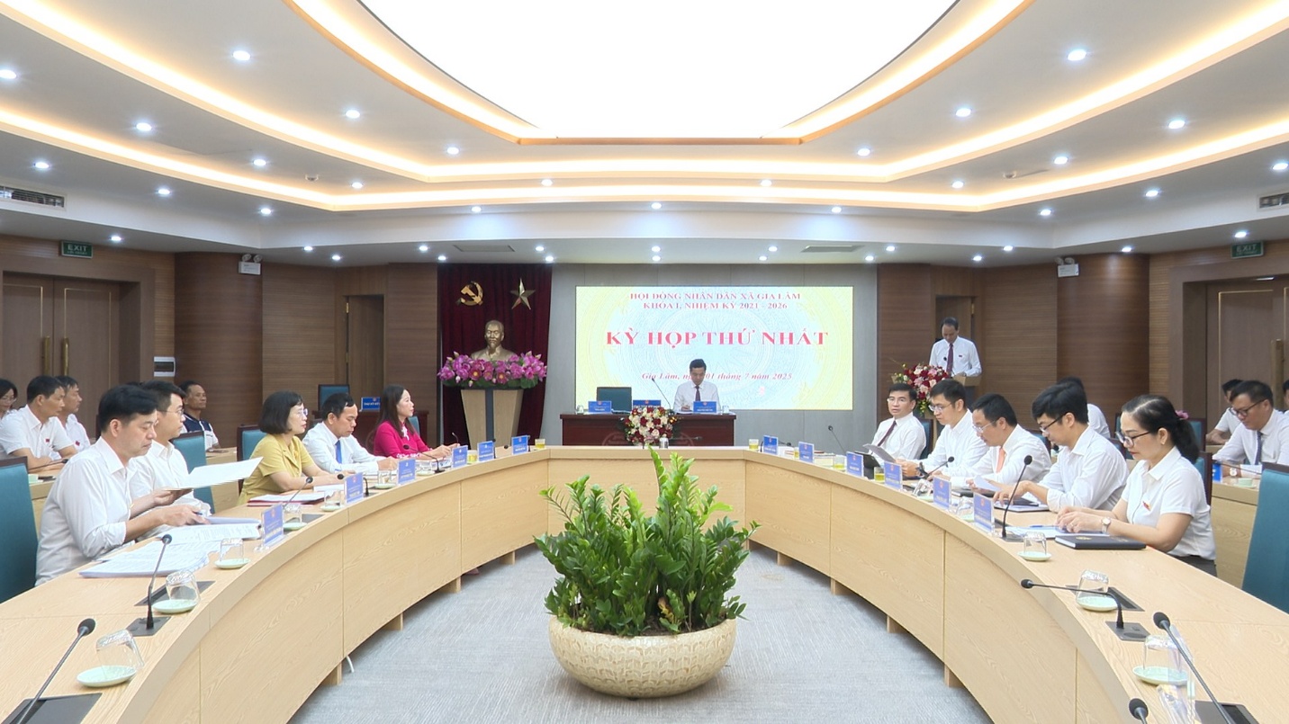 HĐND xã Gia Lâm tổ chức kỳ họp thứ nhất, khóa I, nhiệm kỳ 2021–2026- Ảnh 1.