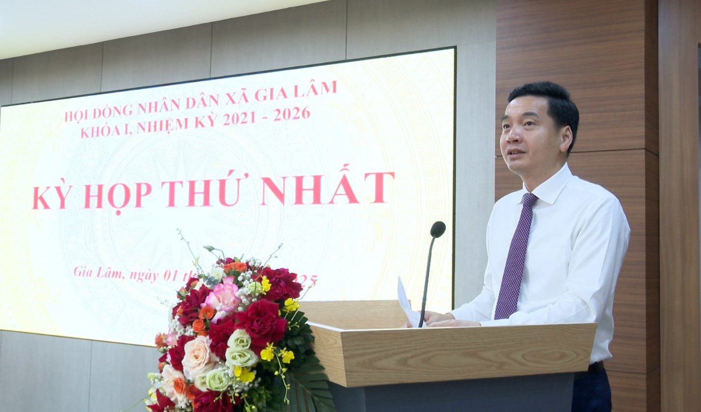 HĐND xã Gia Lâm tổ chức kỳ họp thứ nhất, khóa I, nhiệm kỳ 2021–2026- Ảnh 2.