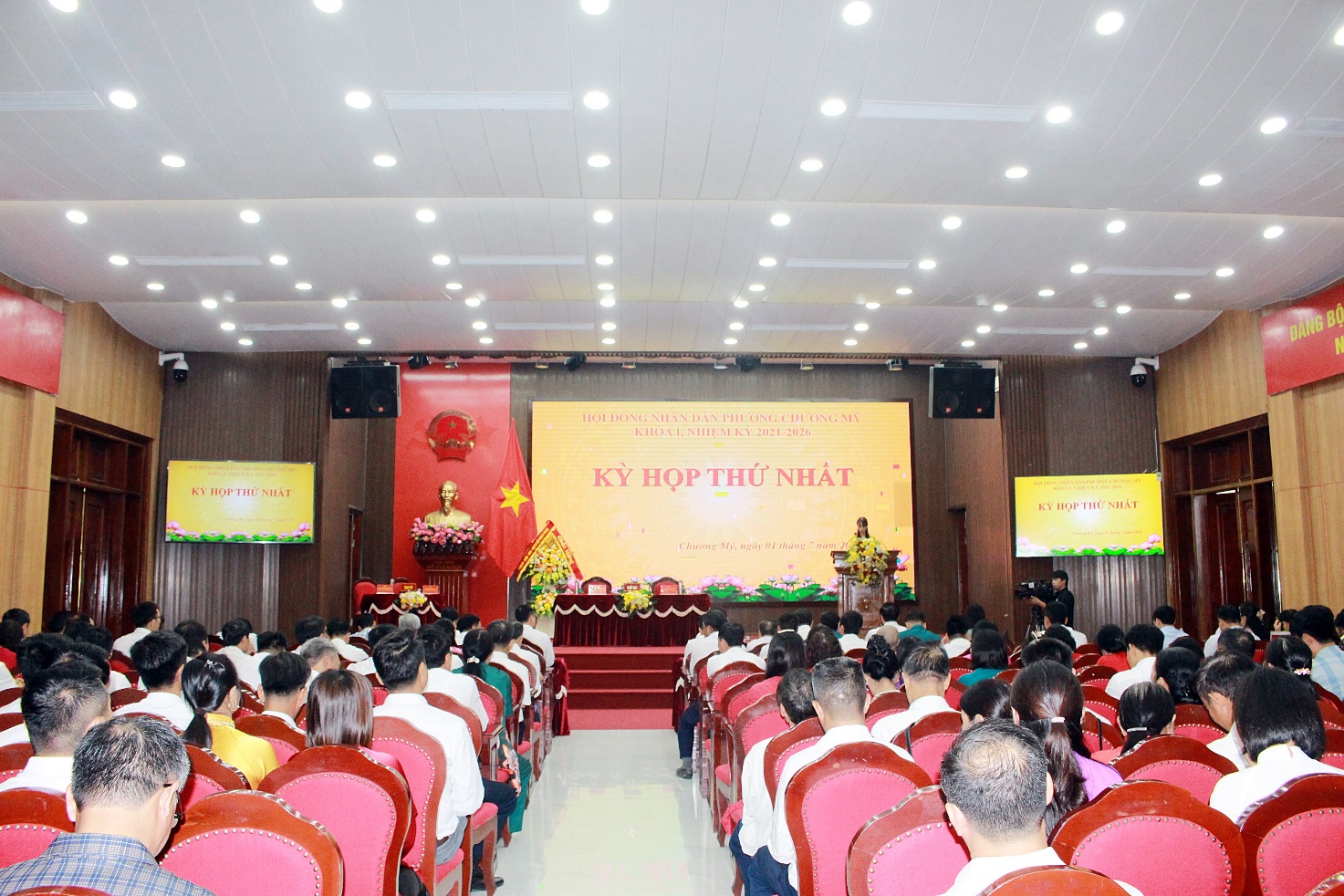 Kỳ họp thứ Nhất, HĐND phường Chương Mỹ khóa I, nhiệm kỳ 2021-2026- Ảnh 2.