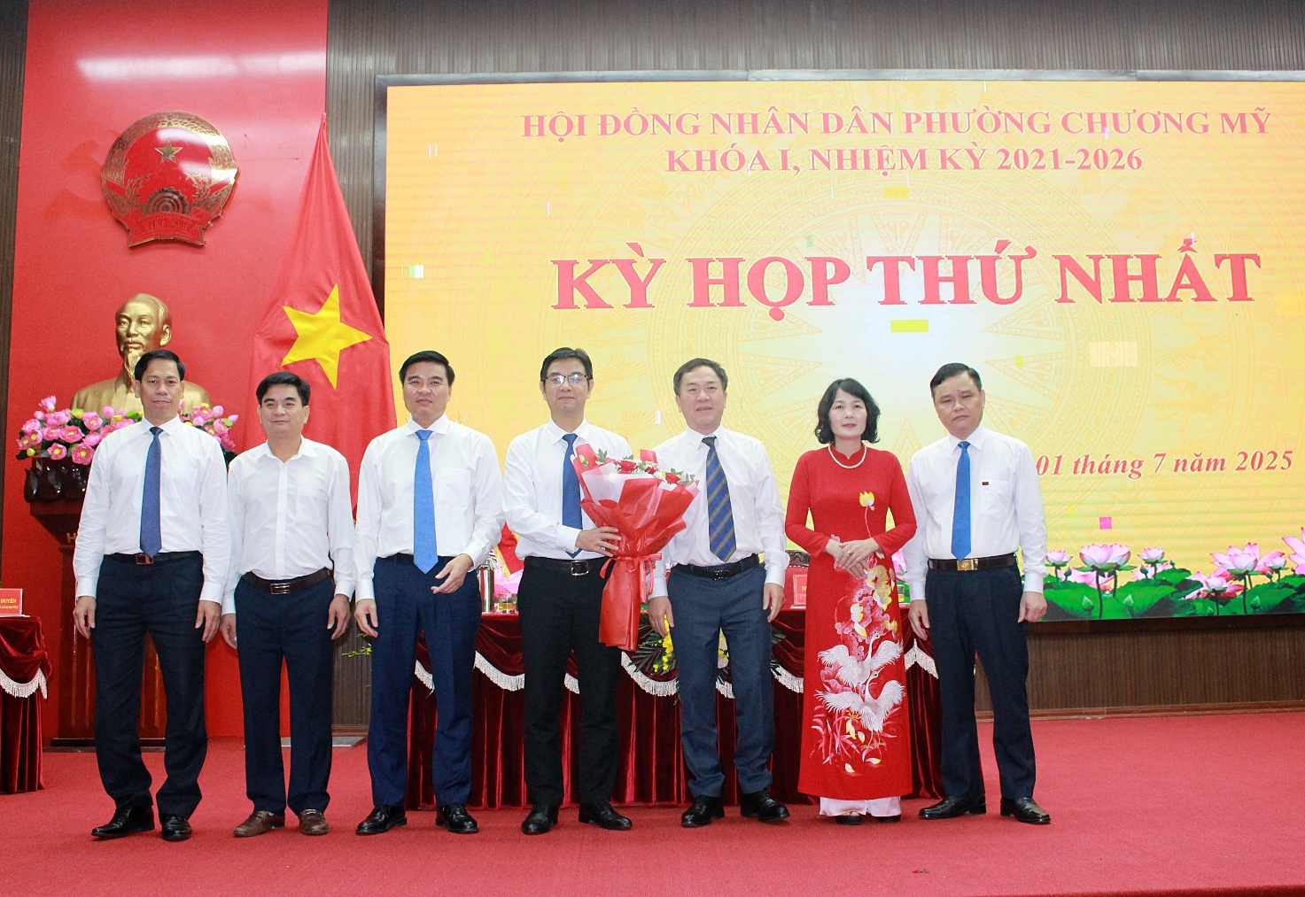 Kỳ họp thứ Nhất, HĐND phường Chương Mỹ khóa I, nhiệm kỳ 2021-2026- Ảnh 4.
