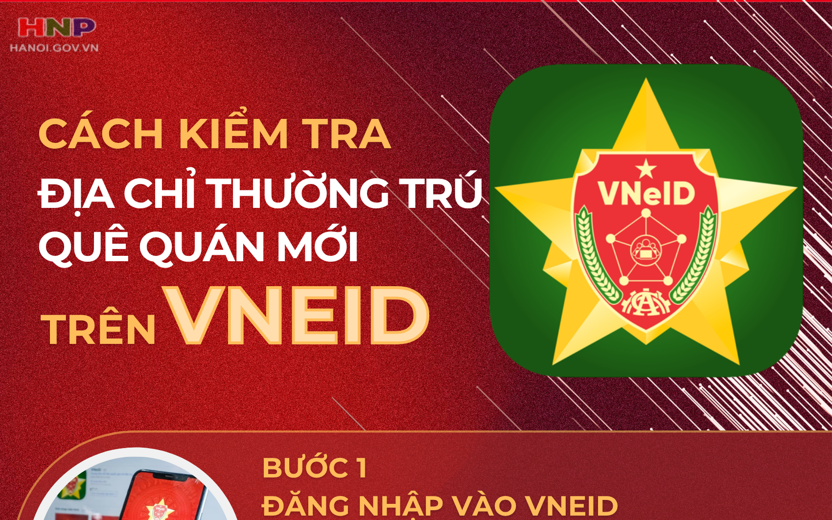 Hướng dẫn kiểm tra địa chỉ thường trú, quê quán mới trên VNeID từ 1/7/2025