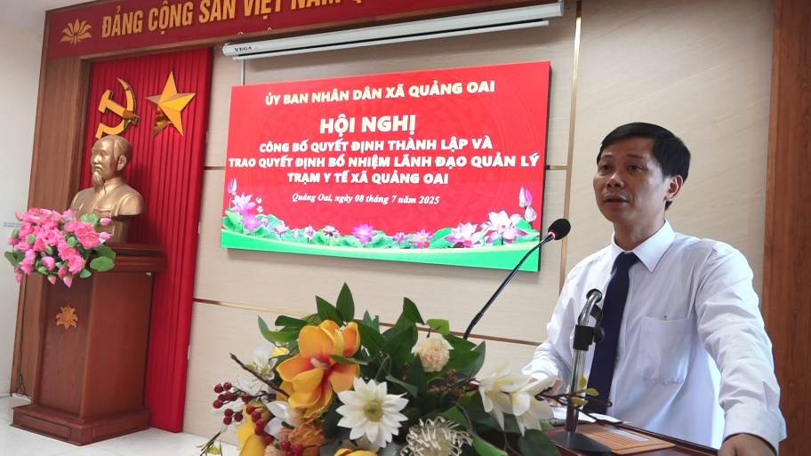 Xã Quảng Oai thành lập Trạm Y tế, công bố quyết định bổ nhiệm Lãnh đạo Trạm- Ảnh 6.